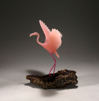 Flamingo Sculpture Direct From John Perry 7in Tall Figurine Statue Figurine