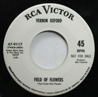 Country Promo Nm 45 Rca Victor - Field Of Flowers / Stone By Stone On Vernon Ox