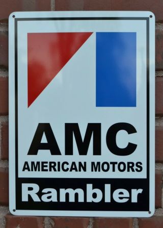 Amc Rambler Sign 71 Pacer Amx Garage Mechanic Parts Shop Jeep Advertising 10day