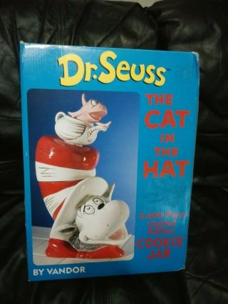 Dr Seuss The Cat In The Hat Cookie Jar 2400 Piece Limited Edition Rare Nib