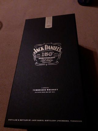 Jack Daniels 150th Anniversary Limited Edition 1l Bottle Decanter Rare