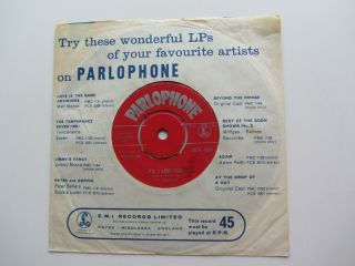 THE BEATLES 1962 LOVE ME DO RED PARLOPHONE P T TAX CODE 2