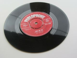 THE BEATLES 1962 LOVE ME DO RED PARLOPHONE P T TAX CODE 3