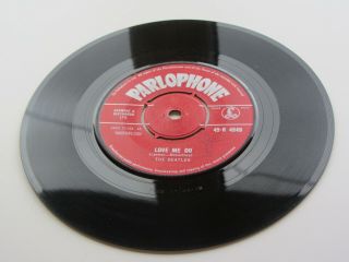 THE BEATLES 1962 LOVE ME DO RED PARLOPHONE P T TAX CODE 4
