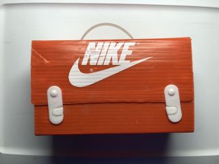 Very Rare Vintage Nike Brand Orange Empty Plastic Shoe Box