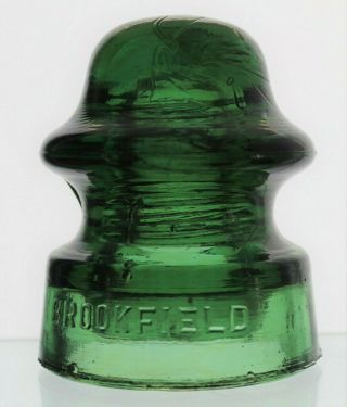 Green Cd 164 Brookfield No 38 Glass Insulator