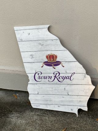 Crown Royal Georgia Cutout Bar Sign Man Cave Garage Whiskey Awesome