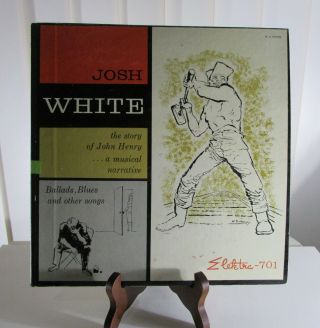 Rare Vintage 10in Josh White Story Of John Henry Double Album Lp Nm -
