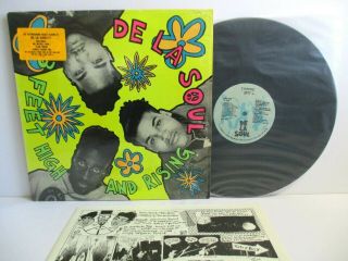 De La Soul 3 Feet High And Rising Lp Vinyl 1989 Usa Tommy Boy Tblp 1019 Shrink