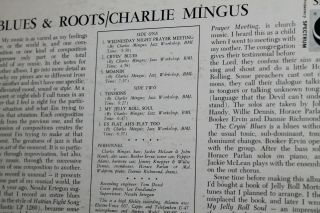 Charlie Mingus - Blues & Roots LP Atlantic SD 1305 1961 EX/VG,  Play Graded 3