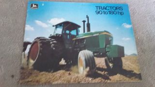 John Deere 90 - 180hp Tractors 24 Page 1978 Brochure