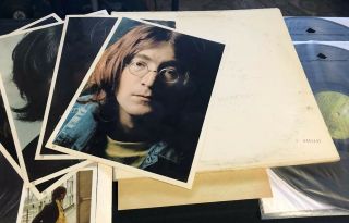 The Beatles White Album 1968 La Press Low Number Plays Ex Poster 4 Pics