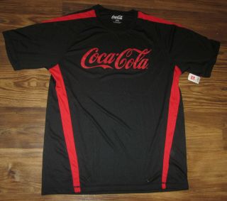 Coca - Cola Mens Short - Sleeve T - Shirt,  Black,  Coke,  Authentic,  Size L,
