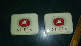 Sheik Condom 2 Vintage Tin 