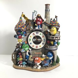 M&m Danbury Chocolate Factory Collectible Clock,  Some Damage M&ms