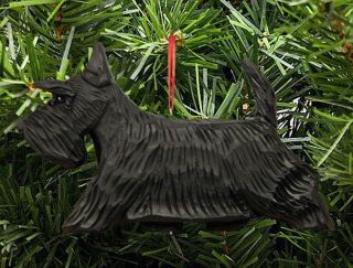 Scottish Terrier Ornament Black