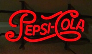 Official Pepsi Cola Led Neon Style Light 17 " Zeon Made Usa