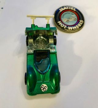Hot Wheels Redline Chaparral 2G 1969 Green With Button 5