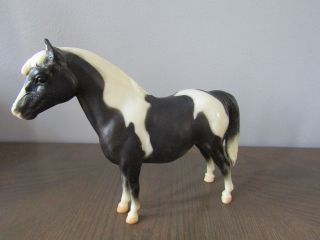 Vintage Breyer Shetland Pony Glossy Black Pinto