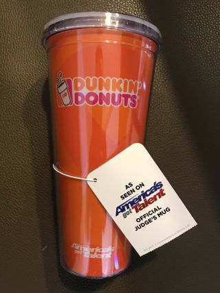 DUNKIN DONUTS America ' s Got Talent Official Judge ' s Mug 22oz Acrylic Tumbler 2