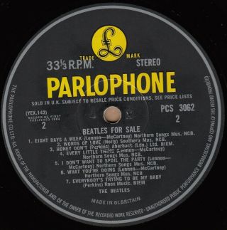 THE BEATLES - UK Stereo LP - John Lennon Paul McCartney Ringo 3