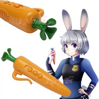 Cafiona Zootopia Accessory Officer Judy Hopps Cosplay Prop Bunny Toy Carrot Pen