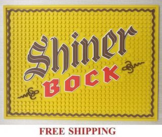 Shiner Bock Beer Bar Spill Mat Rubber Coaster Spoetzl Brewery