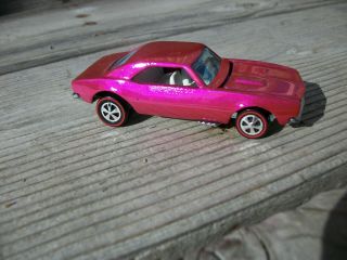 Hot Pink Over Chrome Hotwheels Redline Stunning Custom Camaro Color White Int