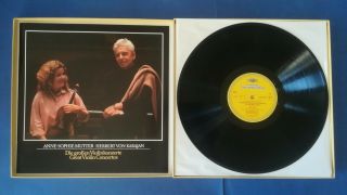 C597 Mutter The Great Violin Concertos Karajan BPO 4LP DGG 2740 282 Stereo 2