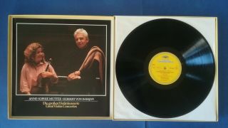 C597 Mutter The Great Violin Concertos Karajan BPO 4LP DGG 2740 282 Stereo 3