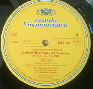 C597 Mutter The Great Violin Concertos Karajan BPO 4LP DGG 2740 282 Stereo 4