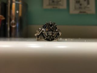 Size 7 Custom - Made Solid Sterling Silver Ffxv Final Fantasy Xv Ring Of The Lucii