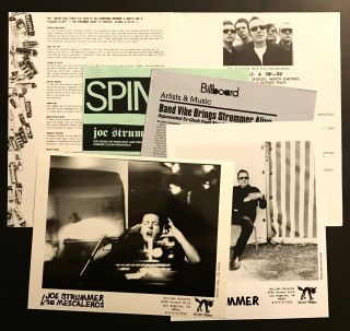 Joe Strummer Global A Go - Go Rare Press Kit W/photos The Clash Tymon Dogg