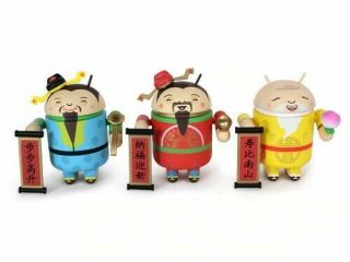 2012 Nib Android Mini Collectible Special Edition 3 Gods (chinese Year) Set