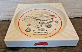 Vintage Ceramic 1959 Advertising Ashtray Gordon’s Potato Chips Atlanta Plant