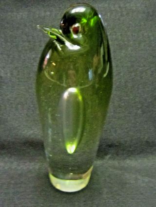 Vintage Murano Style Art Glass Penguin Figurine