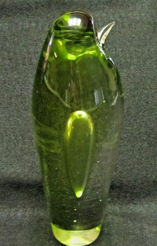 VINTAGE MURANO STYLE ART GLASS PENGUIN FIGURINE 4