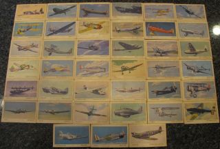 43 Tydol Flying A Gasoline 1941 Wwii Airplane Cards - 1 - 39 Of 40 Made.
