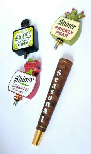 Shiner Spoetzl Texas Beer Tap Handle - Rare Collectable Set