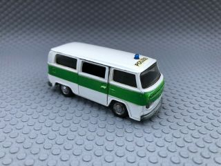 Schuco Vw Bus T2 Bay Window Transporter Polizei Minibus