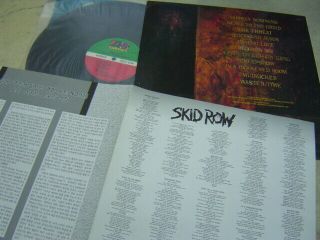 SKID ROW SLAVE TO THE GRIND 1991 KOREA LP 12 