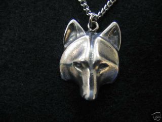 Totem Wolf Face Pendant Necklace 2009