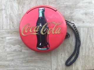 1995 Vintage Coca Cola Dual Neons Blinking Light Musical Disc Telephone