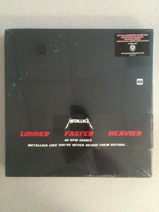 Metallica By Metallica Black (vinyl,  Nov - 2008,  4lp Vinyl Box - 45rpm