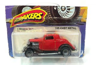Vintage Hot Wheels Real Riders 3 - Window 34 Mattel 1983 Cut Card Minty Car