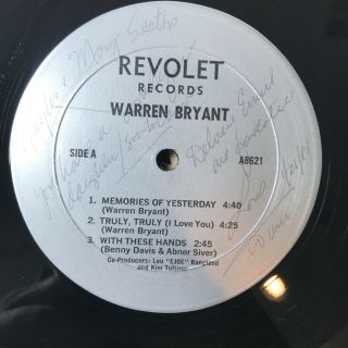 Warren Bryant S/t Private Modern Soul 12” Rare Lou Ragland