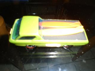 Vintage 1967 Hot Wheels Deora With Surfboards Green 2