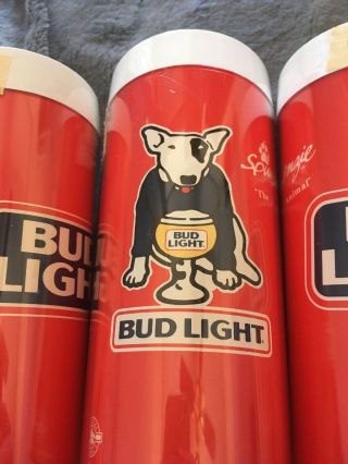 5 Thermo Serv Bud Light Spuds Mackenzie Insulated Tumblers Red