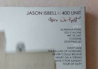 Jason Isbell & The 400 Unit vinyl LP Here We Rest.  not.  Alabama Pines DBT 3