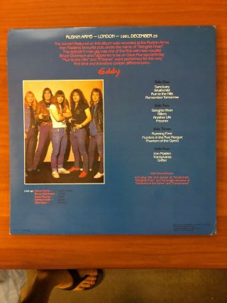 Iron Maiden ‎Genghis At The Ruskin Dec 31 1981 VINYL EXTREMELY RARE 5